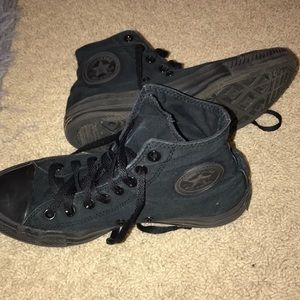 All Black Converse
